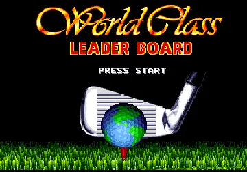 World Class Leaderboard Golf (USA) screen shot title